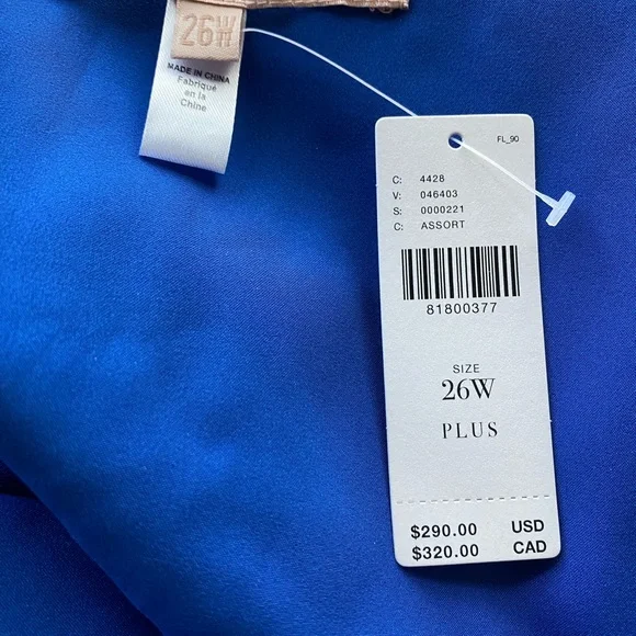 Hutch Anthropologie Plus Size Pleated Multi Colored Dress NWT - Picture 10 of 11